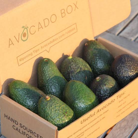 Avocados packed