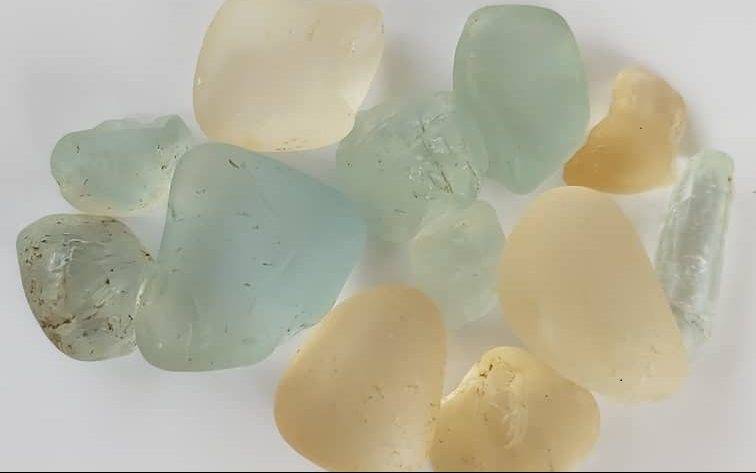 Raw Blue topaz precious stones for export and sale